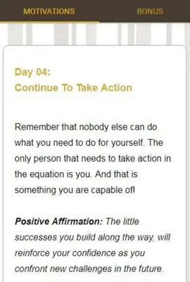 30 Days Of Motivation - Daily Affirmations android App screenshot 3