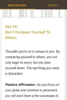 30 Days Of Motivation - Daily Affirmations android App screenshot 4